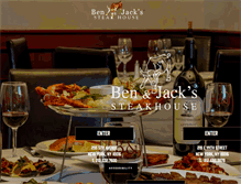 Tablet Screenshot of benandjackssteakhouse.com